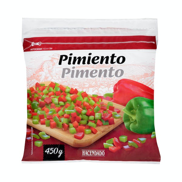 Pimiento rojo y verde Hacendado ultracongelado mercadona