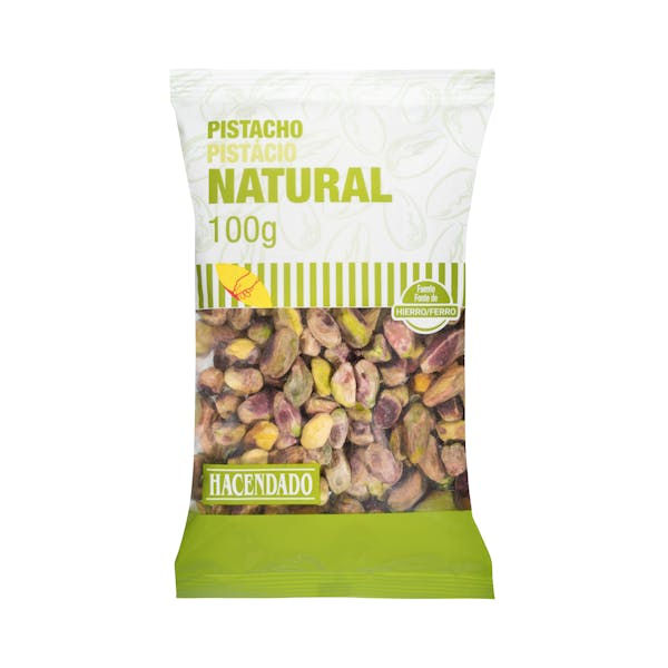 Pistacho natural Hacendado pelado mercadona