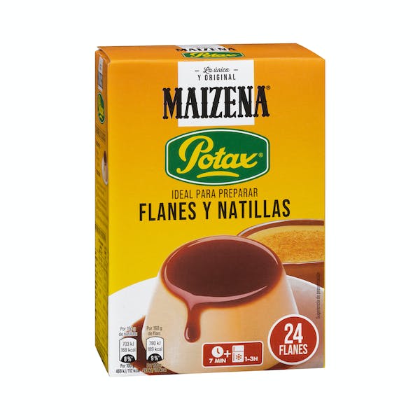 Preparado en polvo flanes y natillas Maizena Potax mercadona