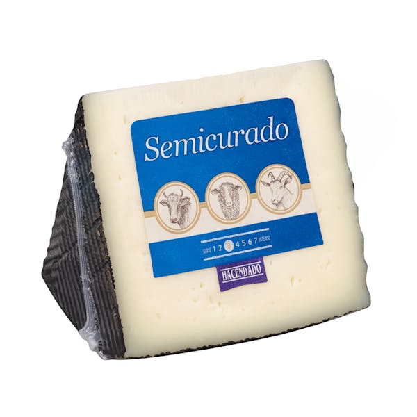 Queso semicurado mezcla Hacendado mercadona