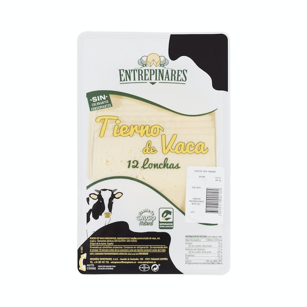 Queso tierno de vaca Entrepinares lonchas mercadona