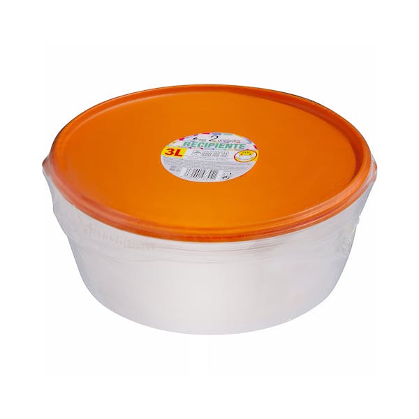 Recipiente de Plástico Redondo 3L Bosque Verde mercadona