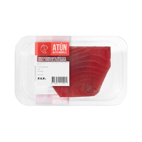 Rodajas de atún de aleta amarilla mercadona