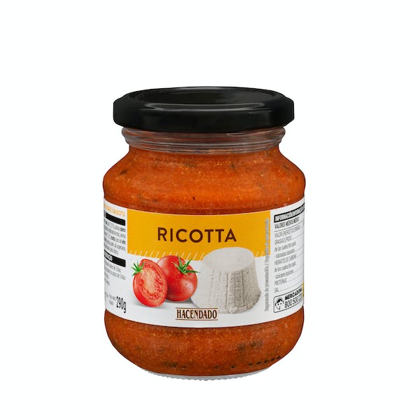 Salsa de tomate con ricotta Hacendado mercadona