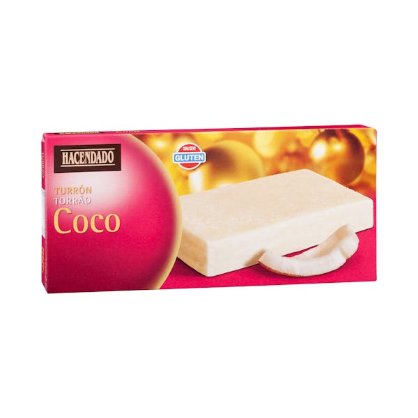 Turrón de coco Hacendado mercadona