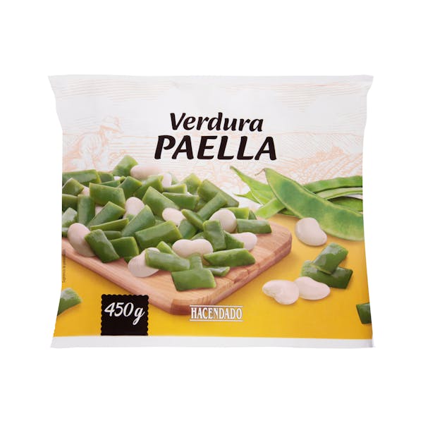 Verdura para paella Hacendado ultracongelada mercadona