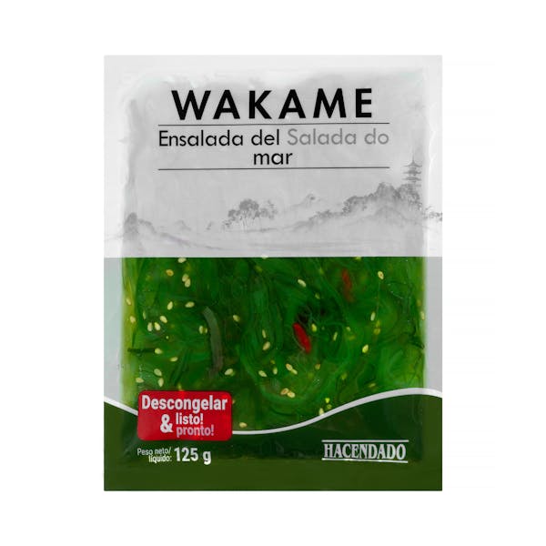 Wakame ensalada de alga marina Hacendado congelada mercadona